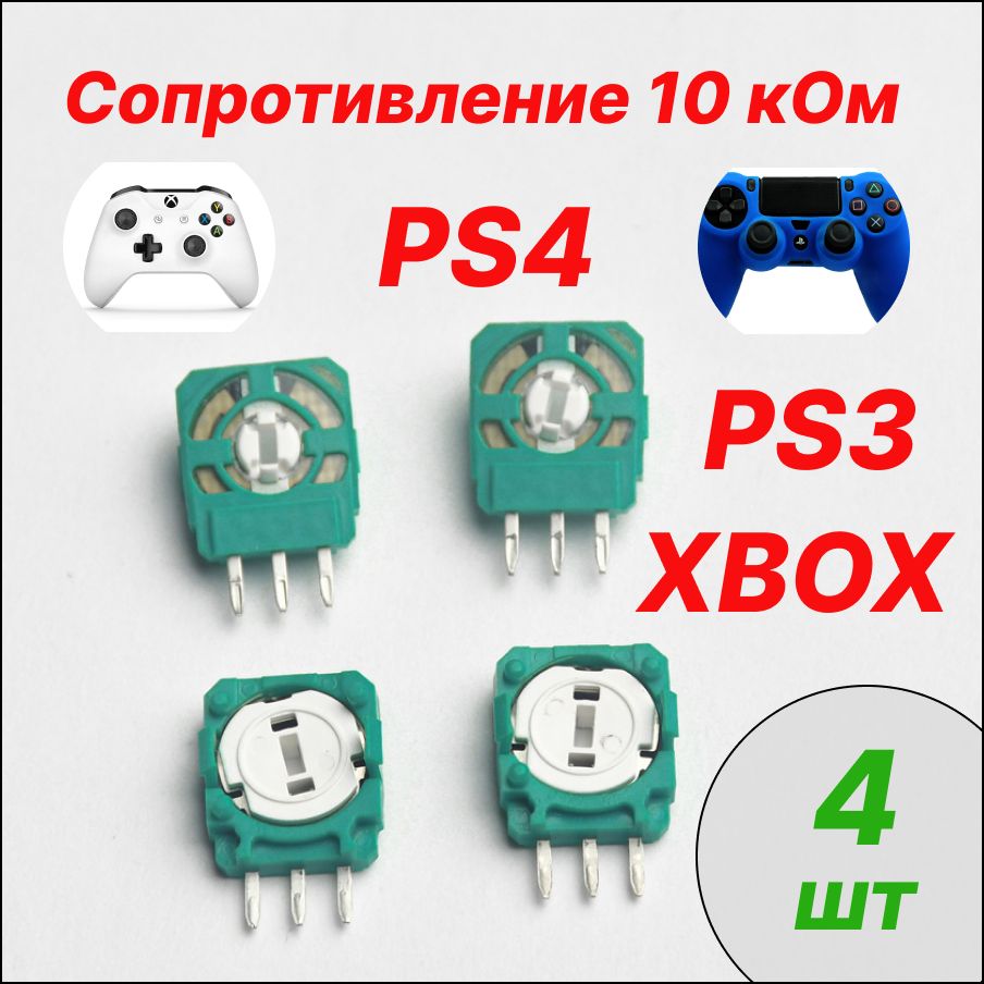 ЗапчастьдляигровойконсолидляPlayStation3,PlayStation4,4шт