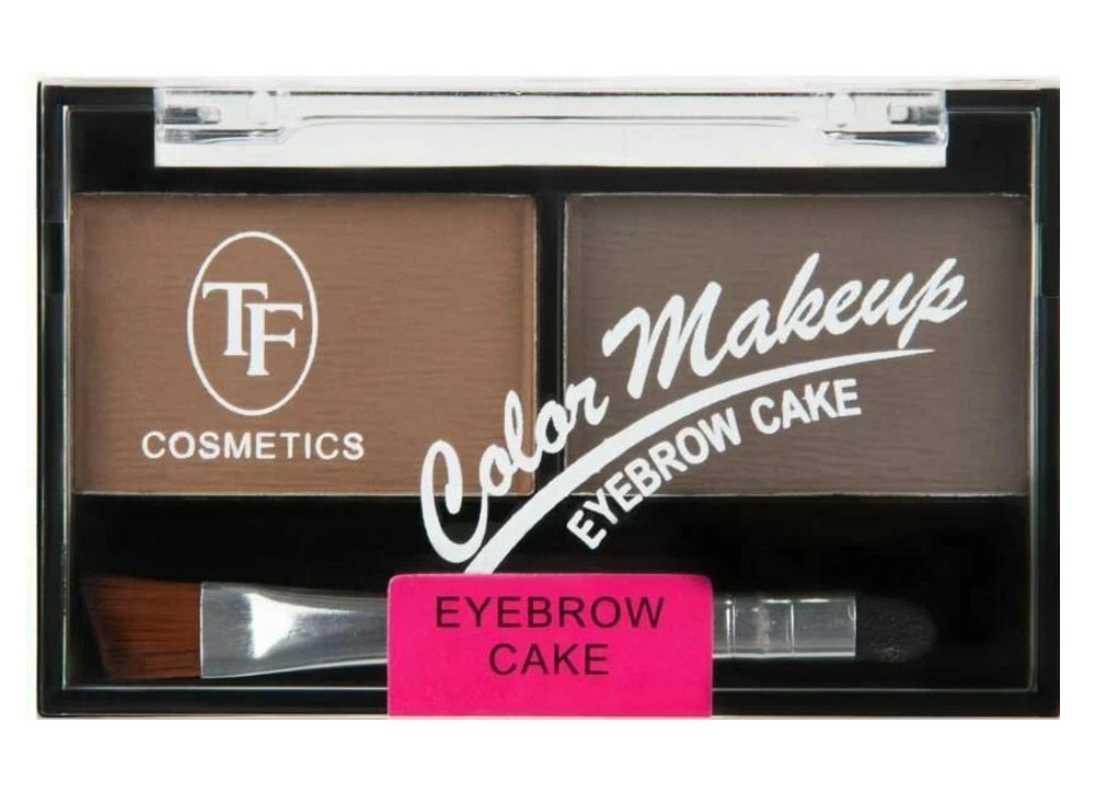 TF cosmetics Тени для бровей Color Makeup Eyebrow Cake, тон 01 Коричневые оттенки, 1 шт.