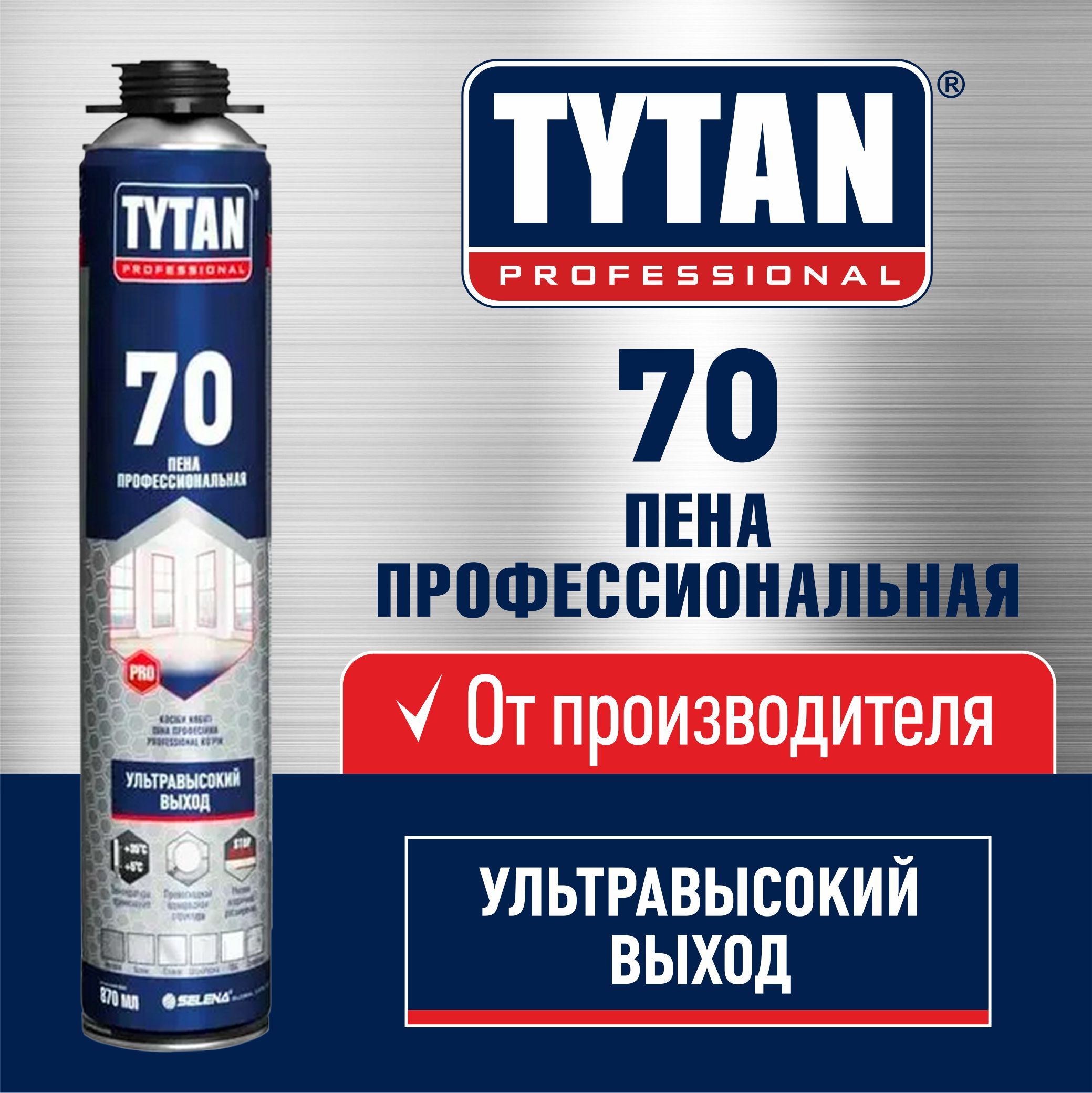 Tytan Professional Профессиональная монтажная пена Летняя 870 мл