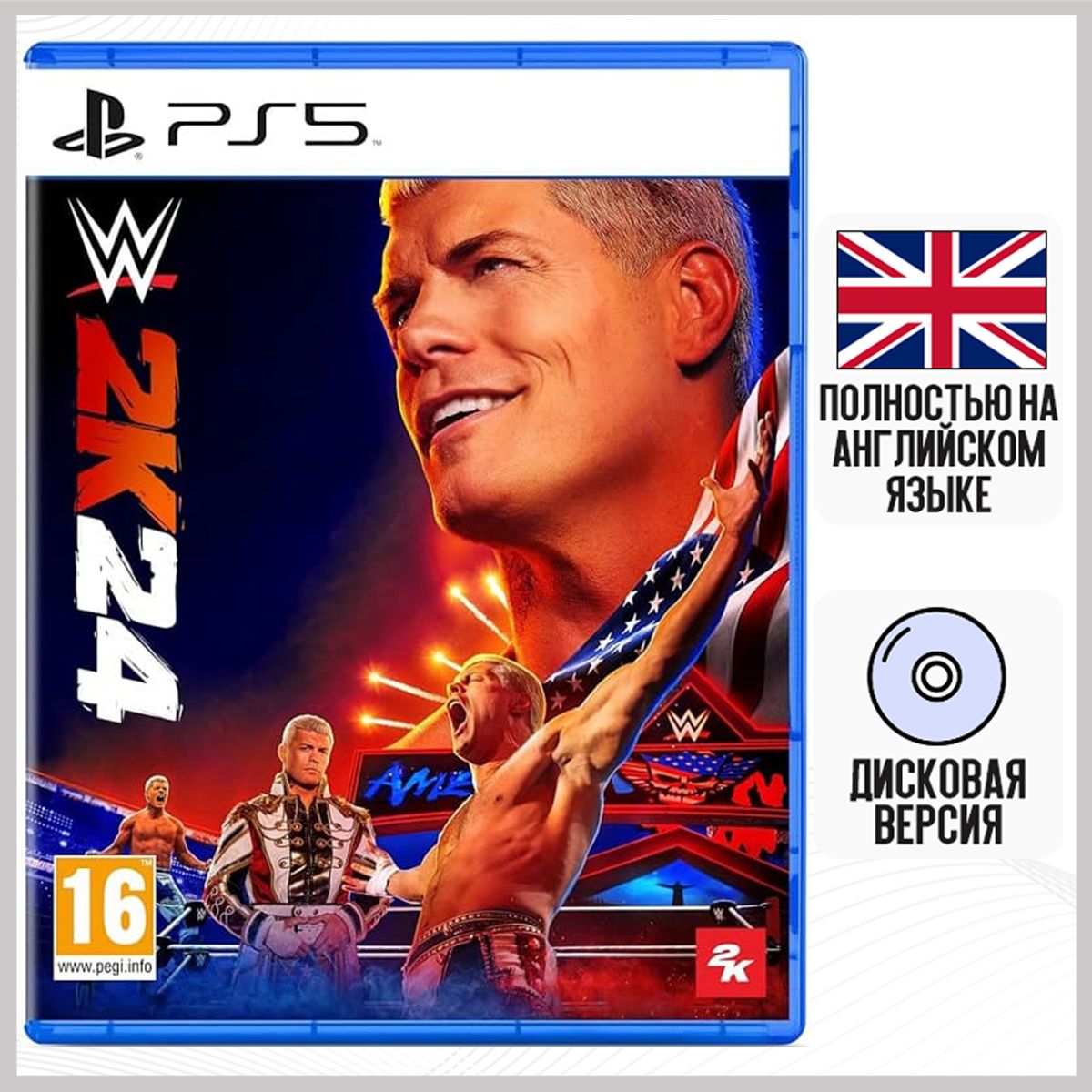 Игра WWE 2K24 (PS5, английская версия)