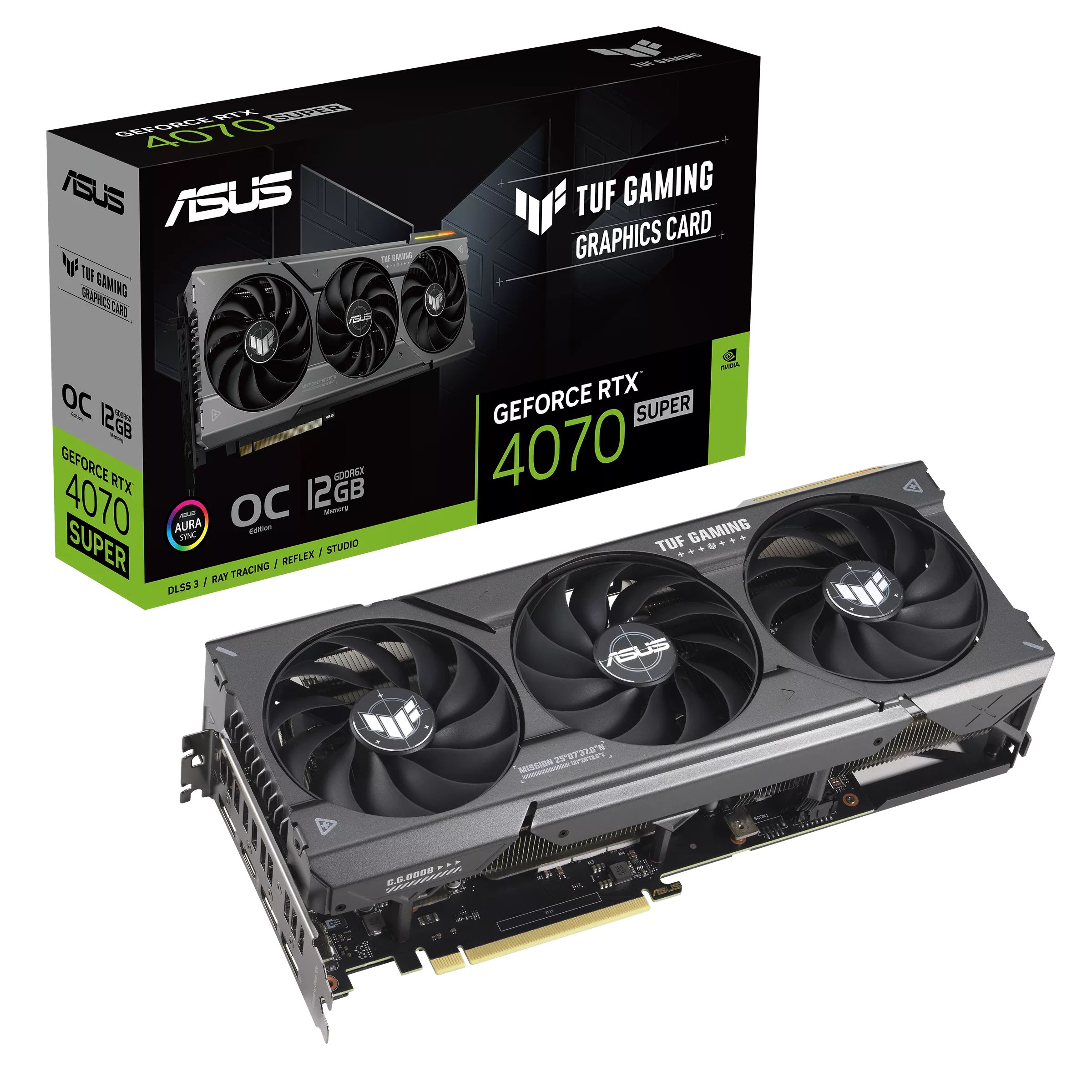 Видеокарта ASUS GeForce RTX 4070 SUPER, 12 ГБ - купить по низким ценам в  интернет-магазине OZON (1538689852)