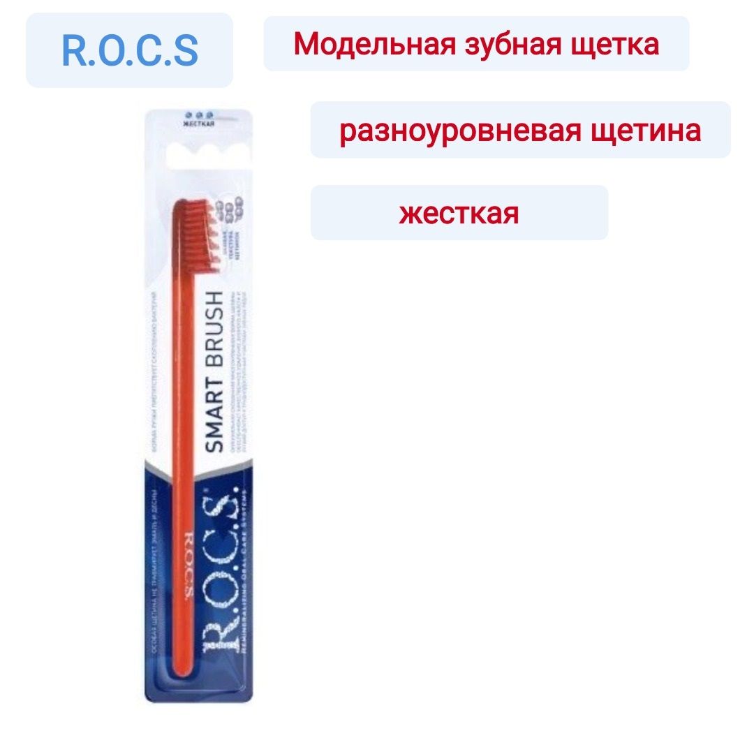 Зубная Щетка Rocs Классическая Средняя Купить