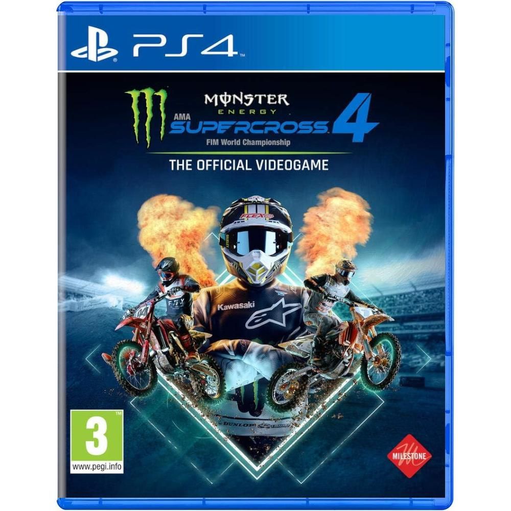 Игра Monster Energy Supercross 4 - The Official Videogame 4 PS4 (PlayStation 4, Английская версия)