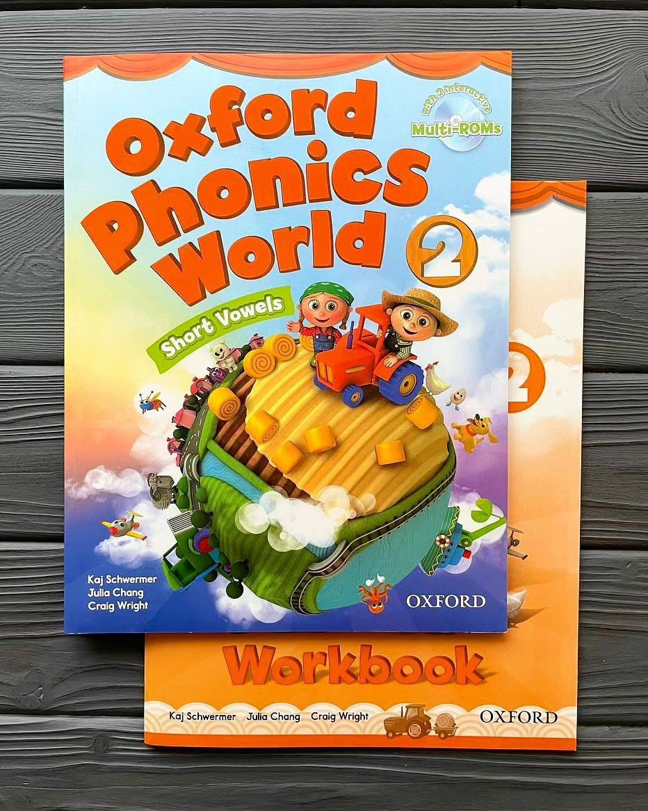 Oxford Phonics World Level 2. Полный комплект. Student Book + Workbook + CD