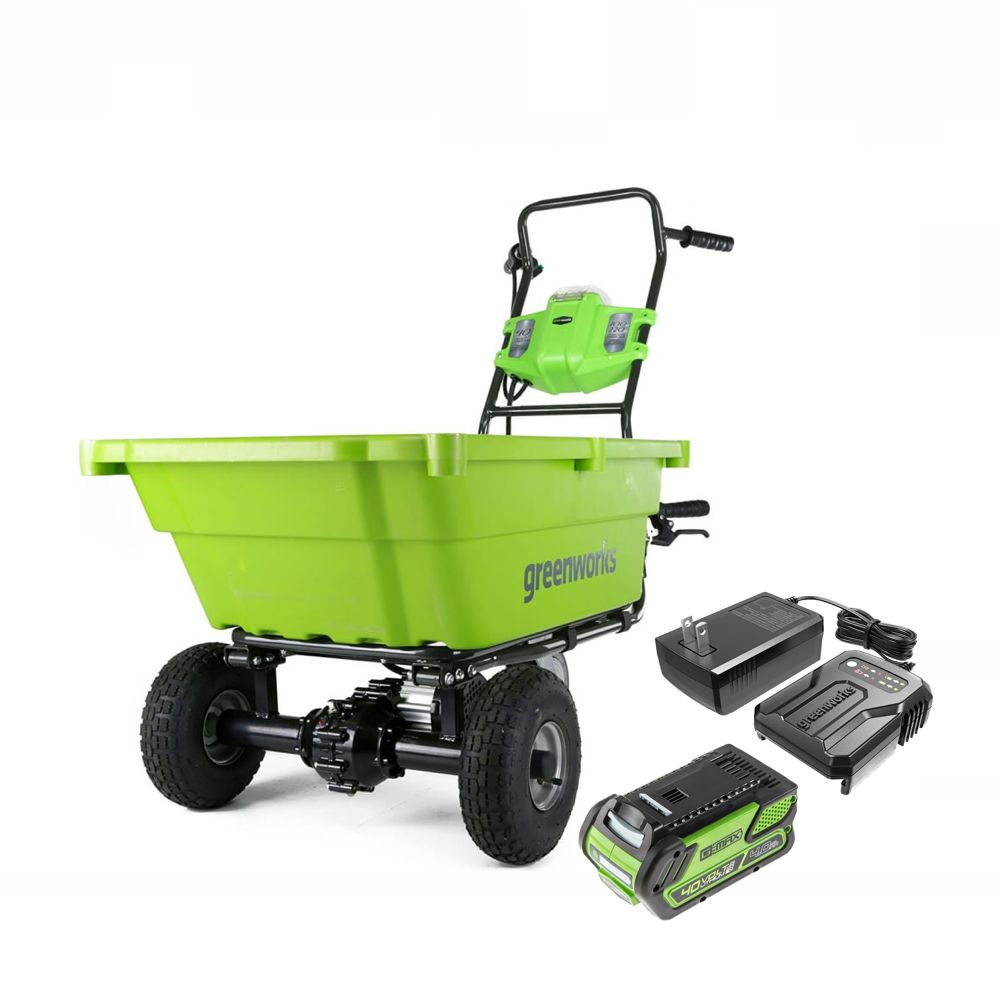 Аккумуляторная садовая тележка Greenworks G40GCK4 7400007UB