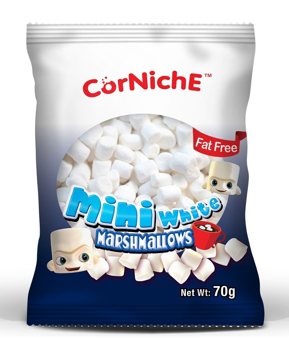 Мини Маршмеллоу Белый CORNICHE (Marshmallows White) 70 г