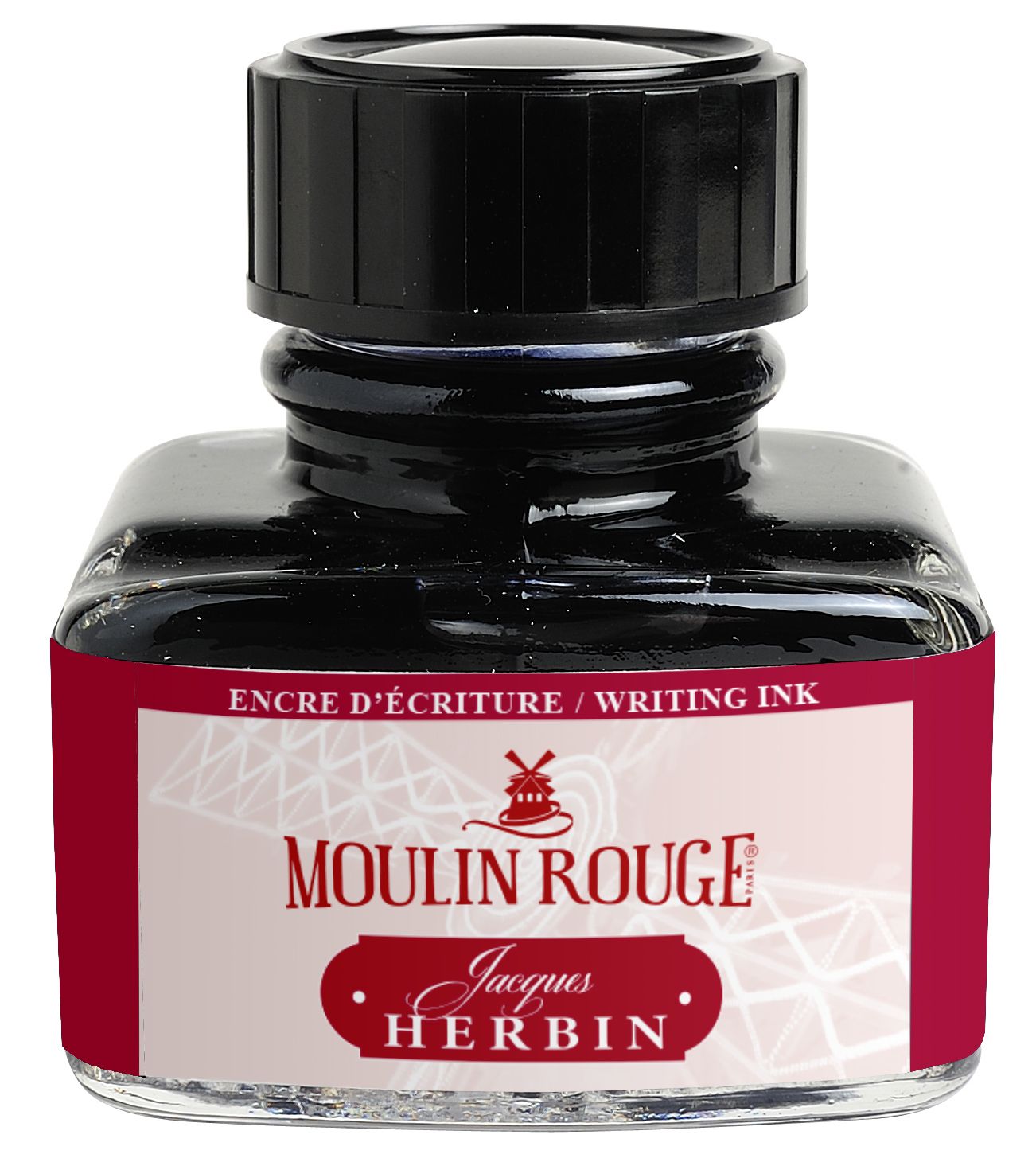 Чернила в банке Herbin, 30 мл, Цвета Парижа Moulin Rouge Красный