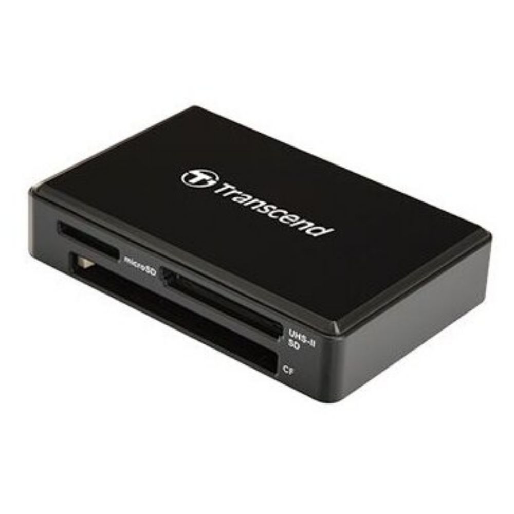 Картридер внешний Transcend TS-RDF9K2, SD/microSD/CF/MSXC, USB 3.1, черный