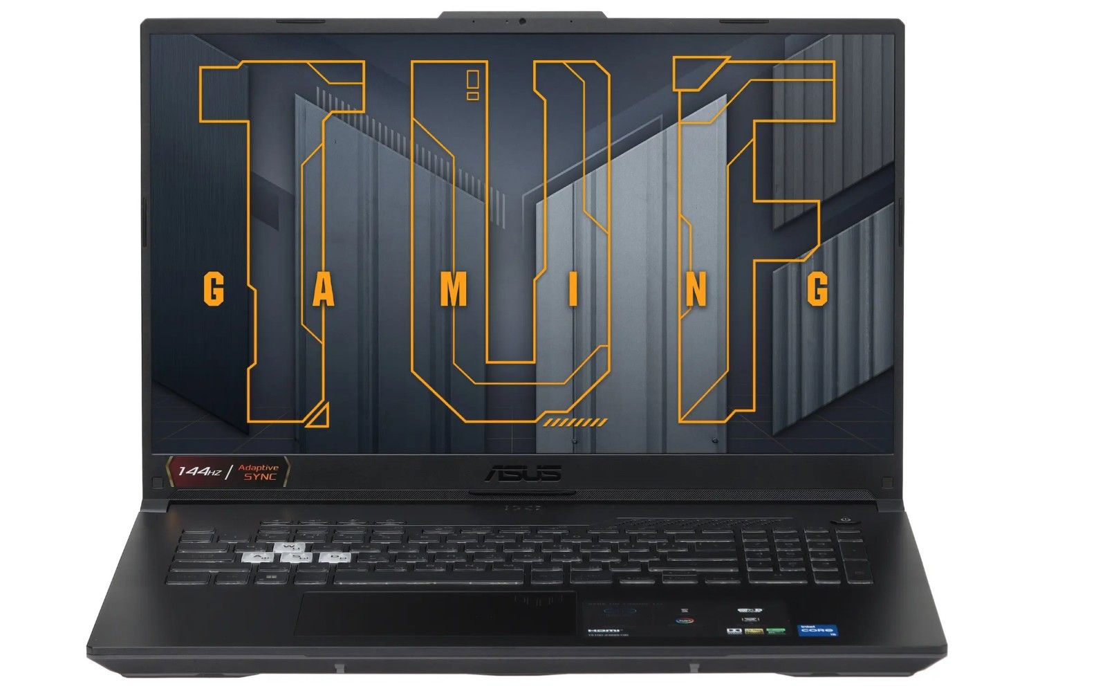 ASUSTUFGamingF17FX707ZC4-HX014Игровойноутбук17.3",IntelCorei5-12500H,RAM16ГБ,SSD,NVIDIAGeForceRTX3050дляноутбуков(4Гб),Безсистемы,(90NR0GX1-M000K0),черный,Русскаяраскладка