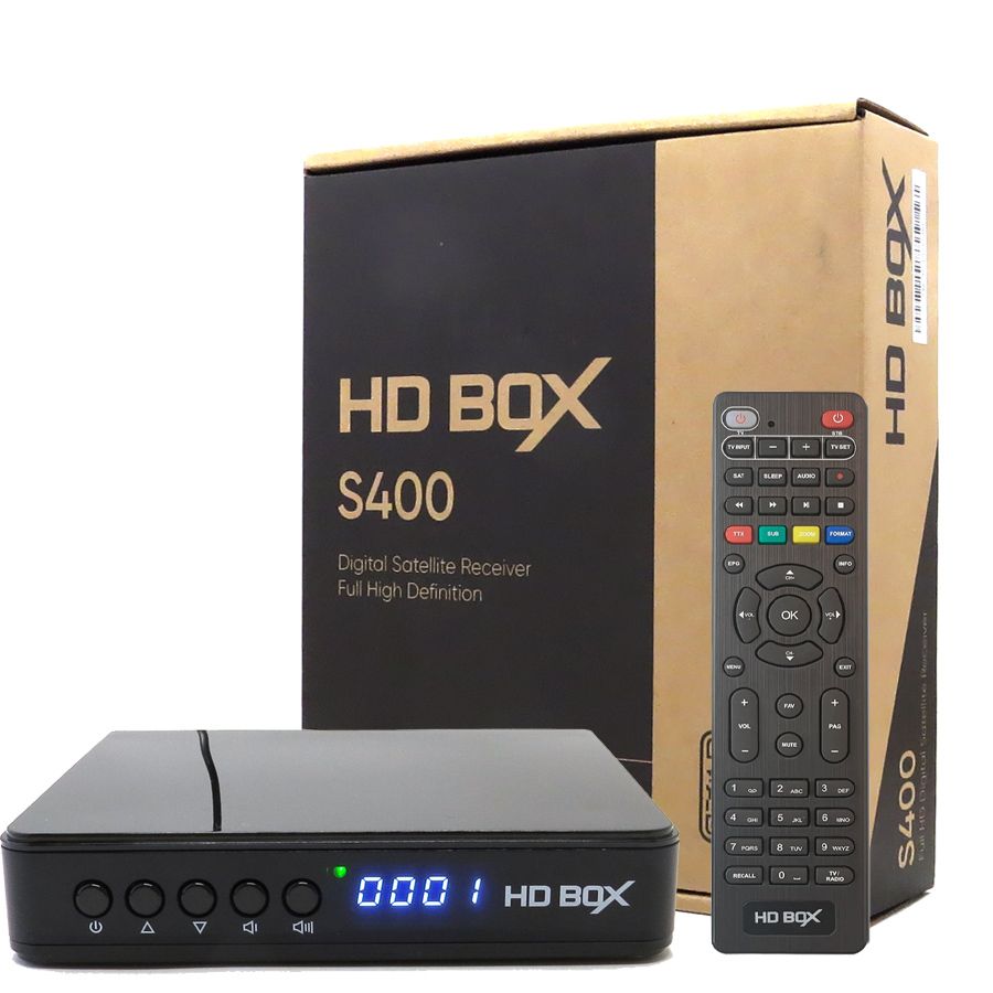 Спутниковый HDTV ресивер HD BOX S400 H.265, T2MI - купить с доставкой по  выгодным ценам в интернет-магазине OZON (1581588650)