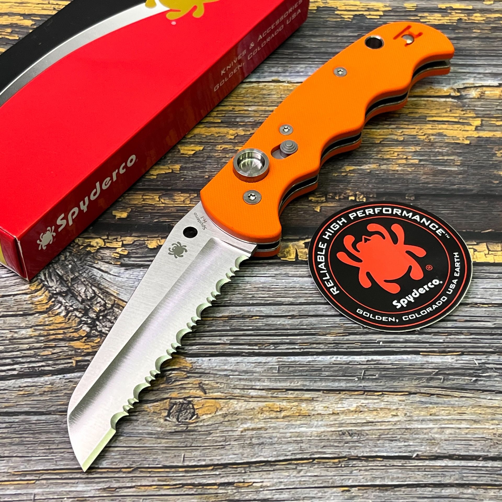 Нож складной Spyderco C165GSOR Autonomy, Orange Handle