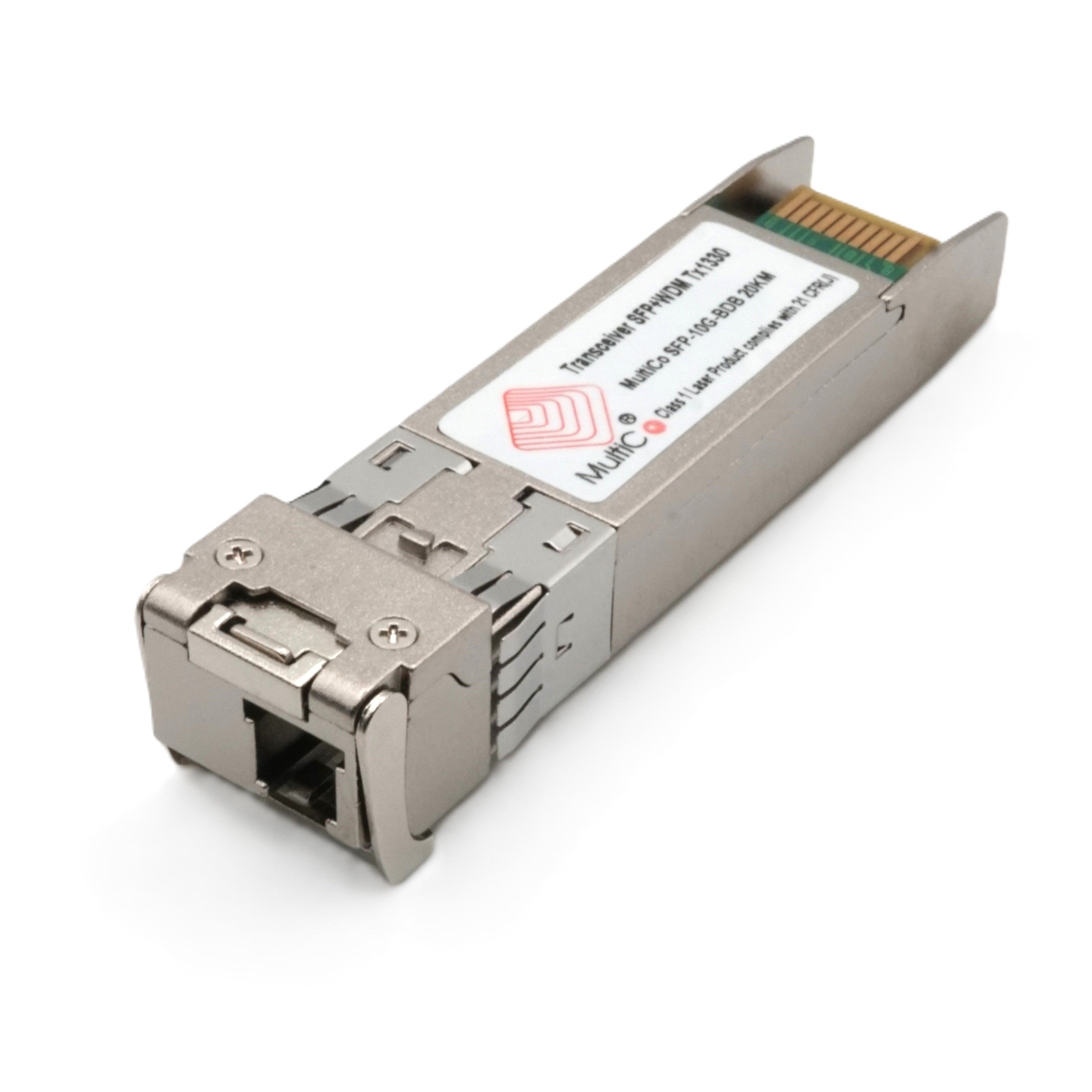 Трансивер SFP-10G-BDB 20km LC Модуль SFP+ одноволоконный, SM, 10 Гб/с, один разъём LC, Tx/Rx 1330nm/1270nm, DDM