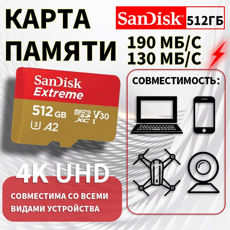 MicrosdxcSandiskExtreme512Гб