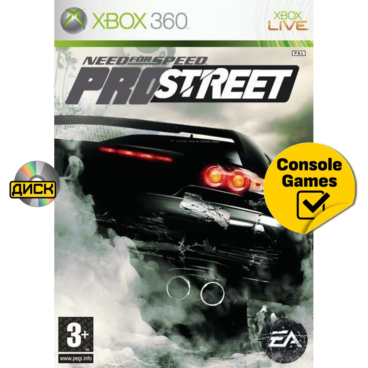 Игра Xbox 360 Need For Speed: ProStreet (русская версия) (XBox 360, Русская версия)