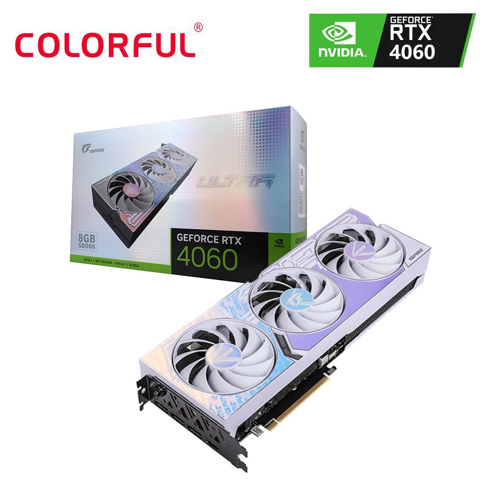 ColorfulВидеокартаGeForceRTX40608ГБ(iGameGeForceRTX4060UltraWOC8GB-V)