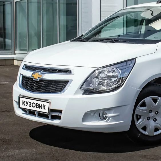 Бампер передний в цвет кузова для Шевроле Кобальт Chevrolet Cobalt (2011-2016) GAZ - Summit White - Белый