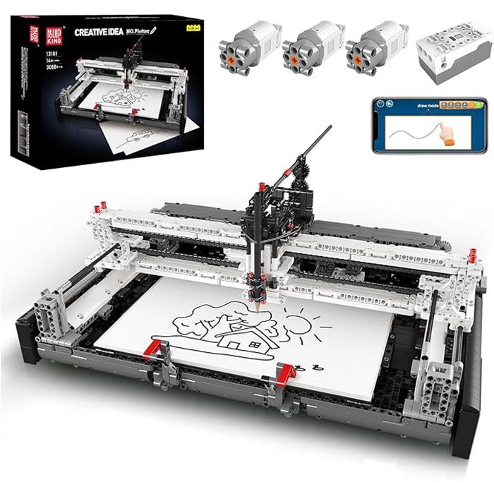 КонструкторMouldKing13181Электрическийплоттер,3088деталей,подаркинаденьрождения