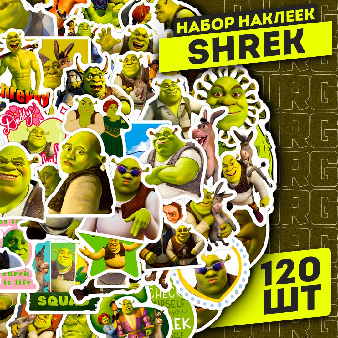 НаборсамоклеящихсявиниловыхнаклеекShrek120шт