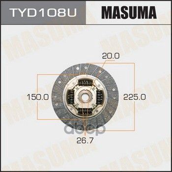 Диск Сцепления Masuma арт. TYD108U