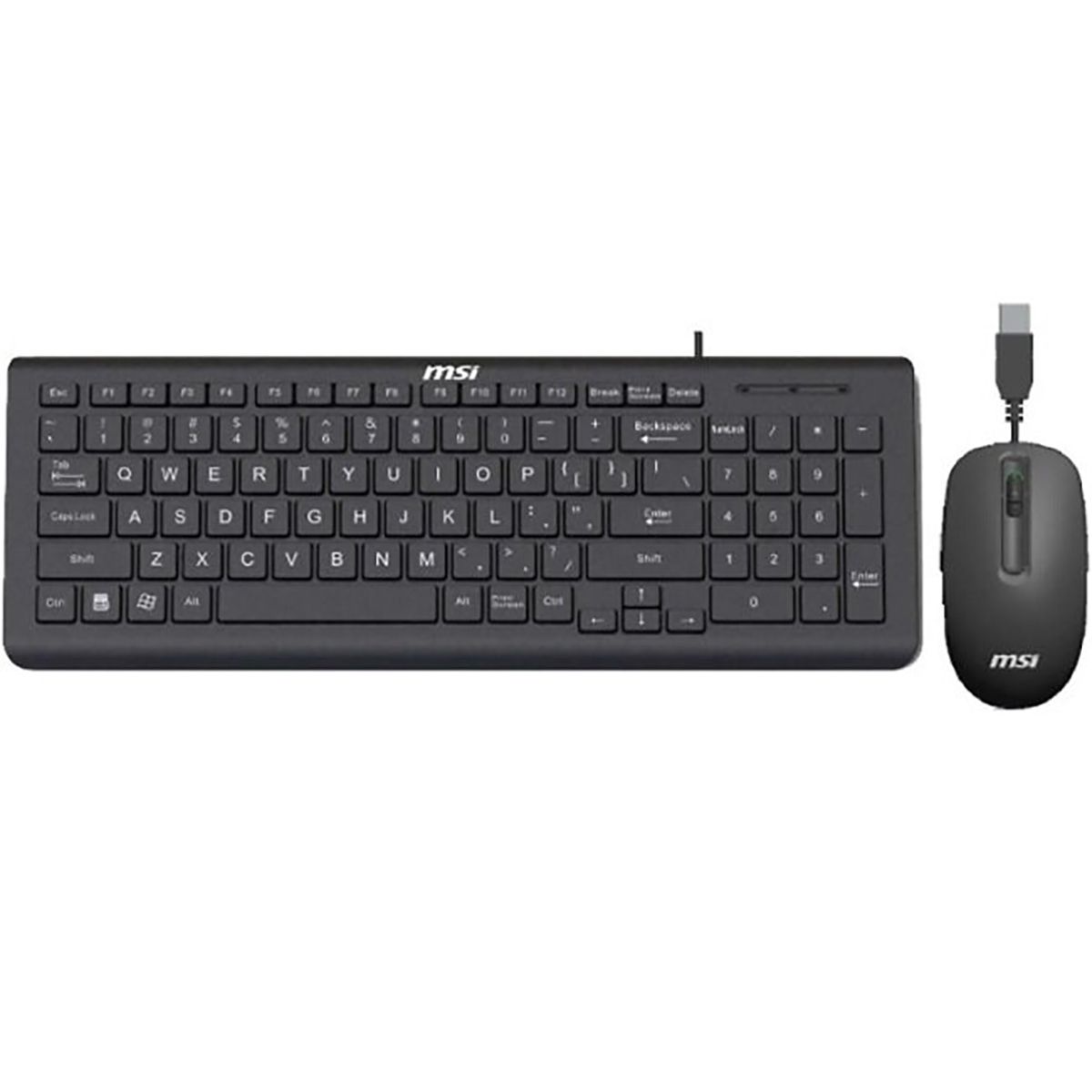 КомплектклавиатураимышьMSIWiredKeyboardSK-9626,WiredMouseSM-9023,USB,черный