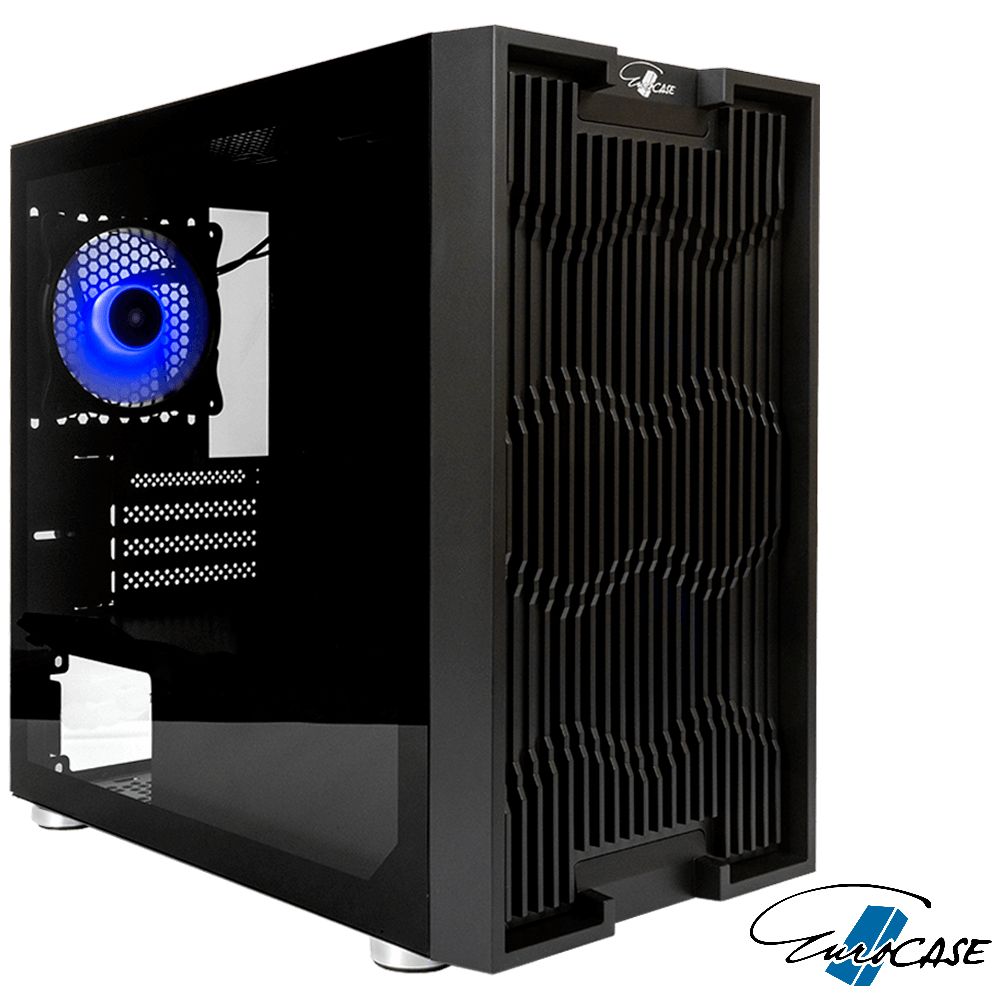 Игровой корпус для ПК Eurocase M07 ARGB, закаленное стекло, Micro-ATX, Mini-ITX, 2xUSB2.0, 1xUSB3.0, 3 вентилятора