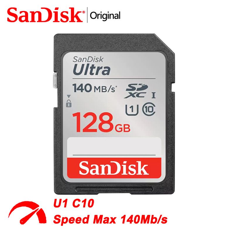 SanDisk Карта памяти Ultra 128 ГБ (SDSDUNB-128G)