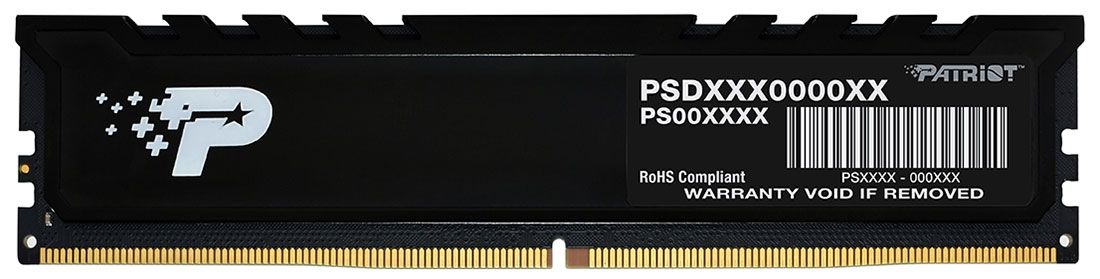 PatriotMemoryОперативнаяпамятьDDR516GB4800MHzSignatureLinePremium(PSP516G480081H1)1x16ГБ(PSP516G480081H1)