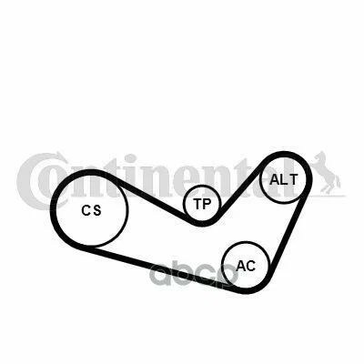 ContiTech Ремень поликлиновой, арт. 6PK1990, 1 шт.
