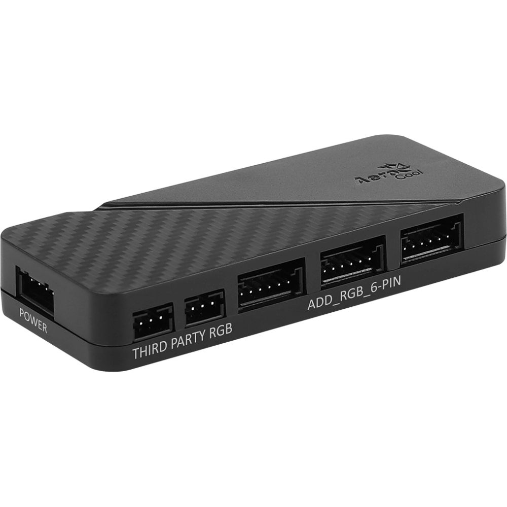 Контроллер вентиляторов Aerocool H66F ARGB Controller 6-port hub with PWM