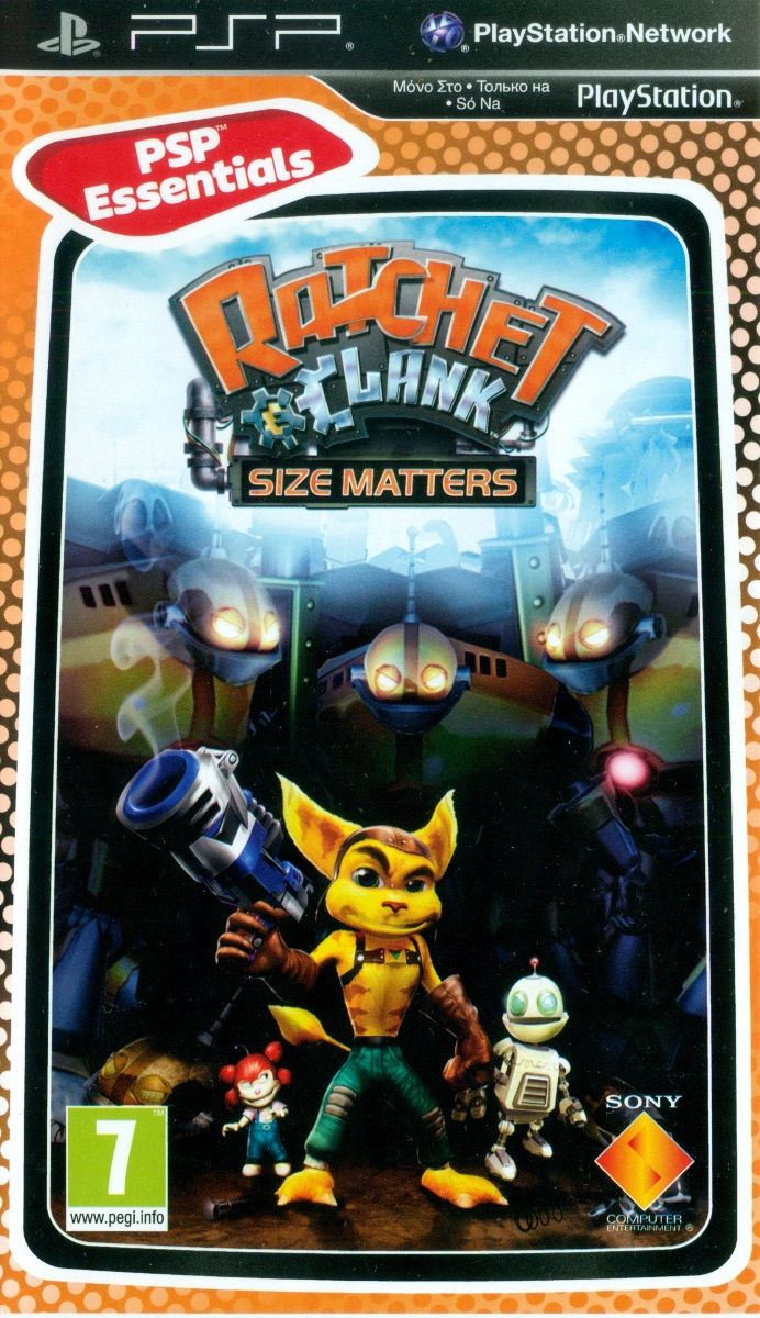 Игра Ratchet & Clank: Size Matters (Essentials) (PSP, Английская версия). Товар уцененный