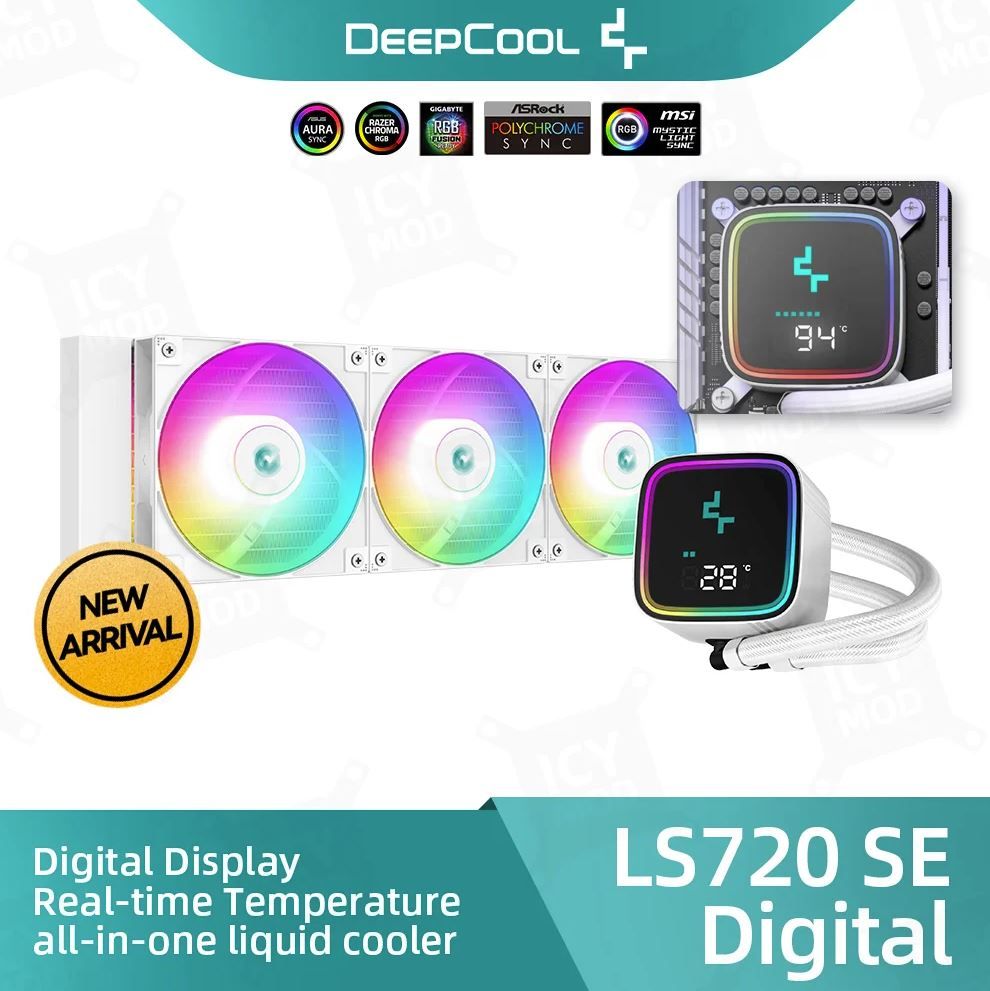 Комплект водяного охлаждения Deepcool LS720 SE DIGITAL ARGB WH