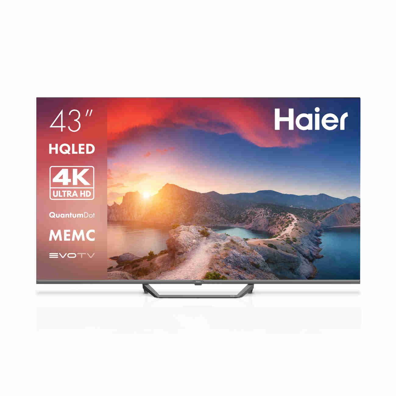 Haier Телевизор 43 Smart TV S2 Pro 43" 4K UHD, черный