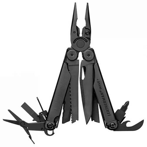 Мультитул Leatherman Wave+, черный (блистер)