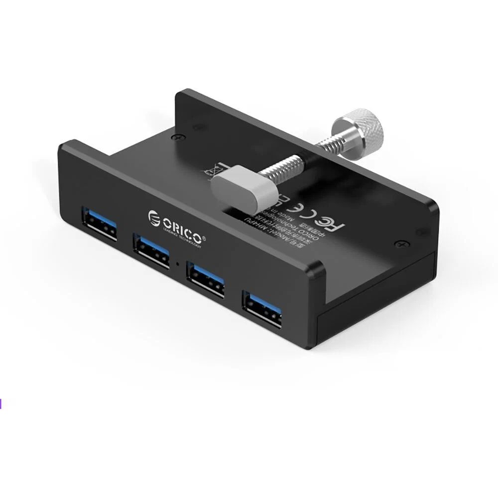 USB-хабORICOна4портаUSB3.0скреплением,черный