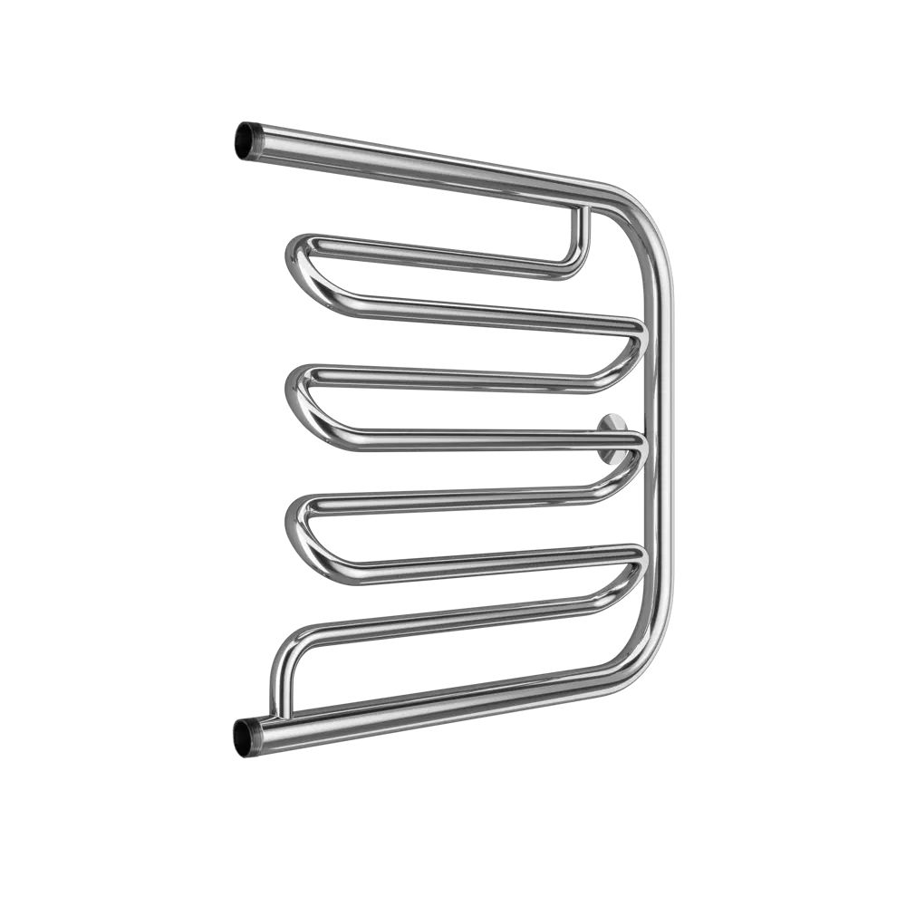 Водяной полотенцесушитель, 600x500 мм, форма П-образный, Нержавеющая сталь, надежный