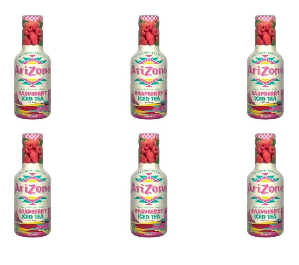 Негазированный напиток Arizona Raspberry Iced Tea, (6шт. х 450 мл), ПЭТ