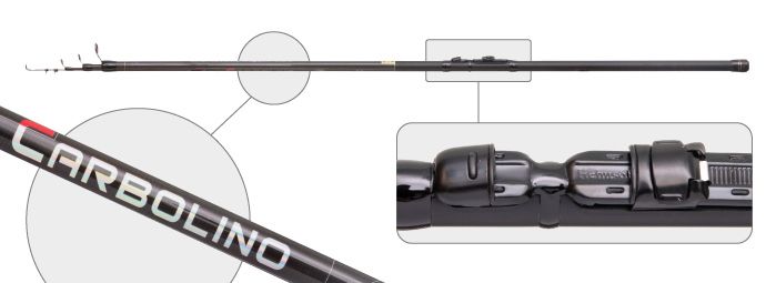 Удилище телескоп угольное д/с S Master 1560 Carbolino IM7 4,0 м