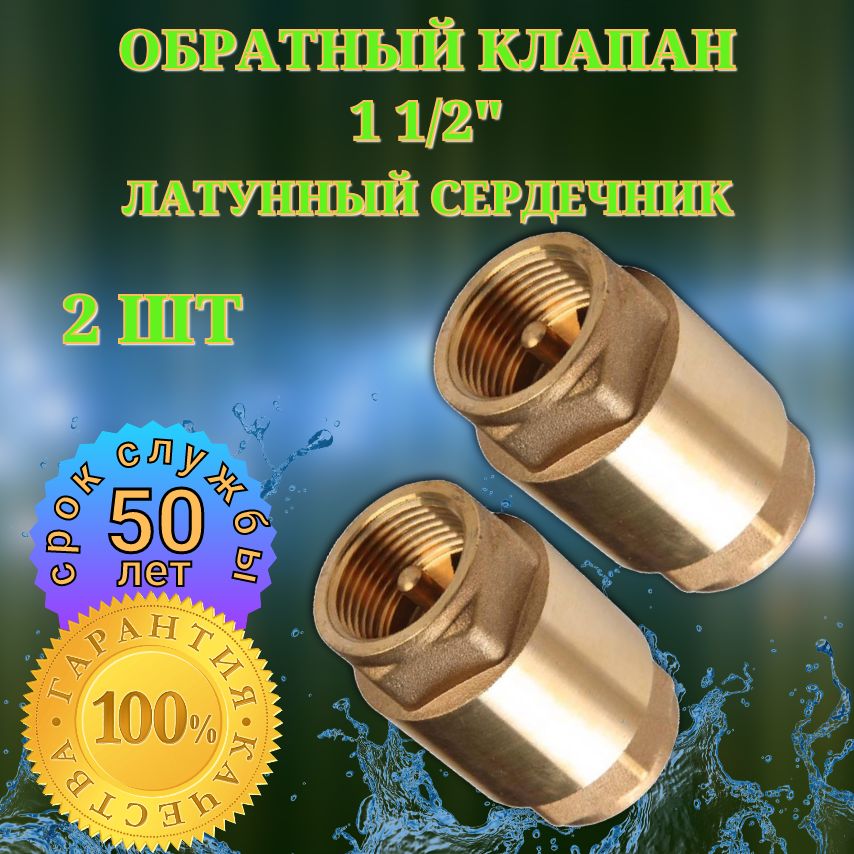 обратный клапан 1 1/2" (2 шт)