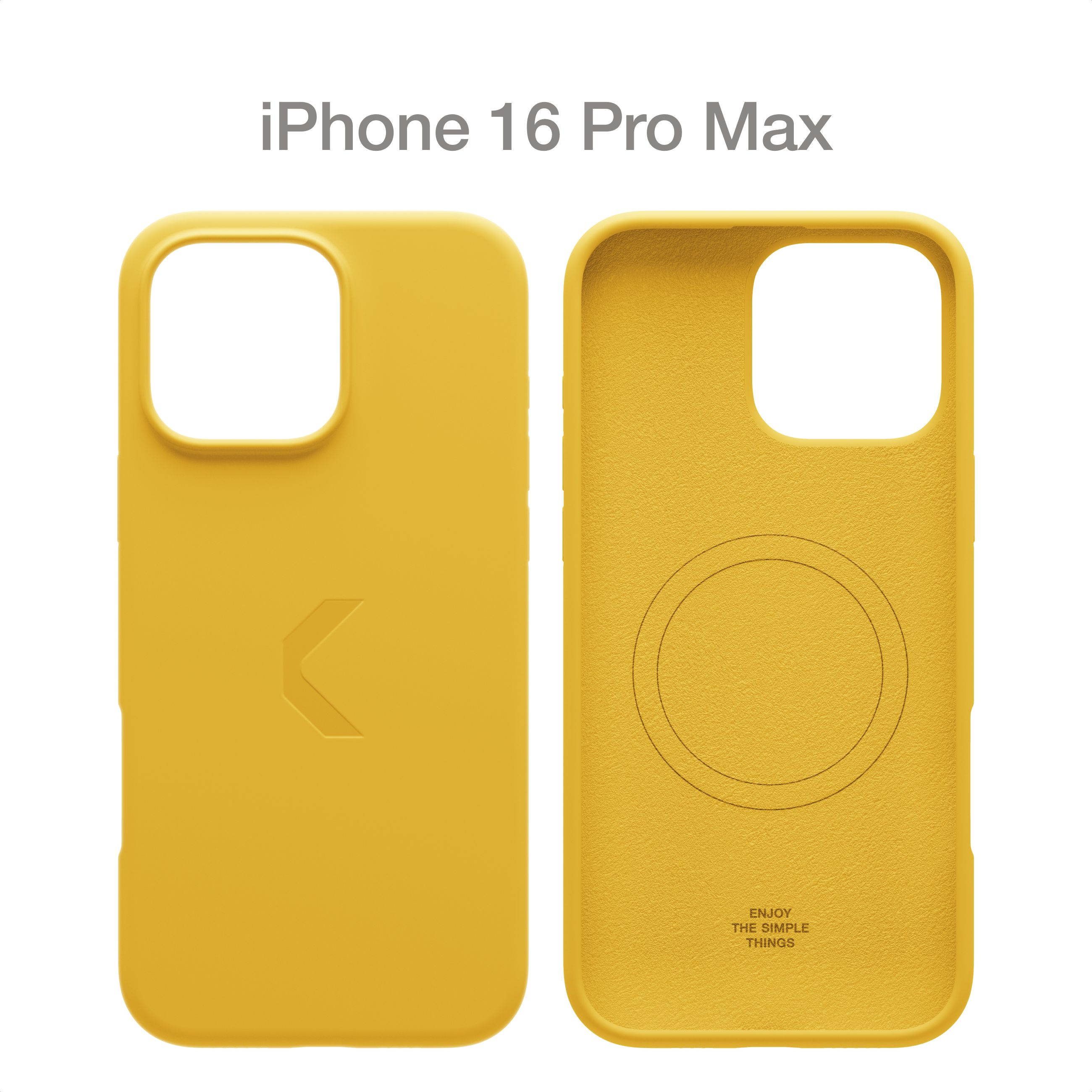 СиликоновыйчехолCOMMOShieldCaseдляAppleiPhone16ProMaxсподдержкойбеспроводнойзарядки,CommoYellow