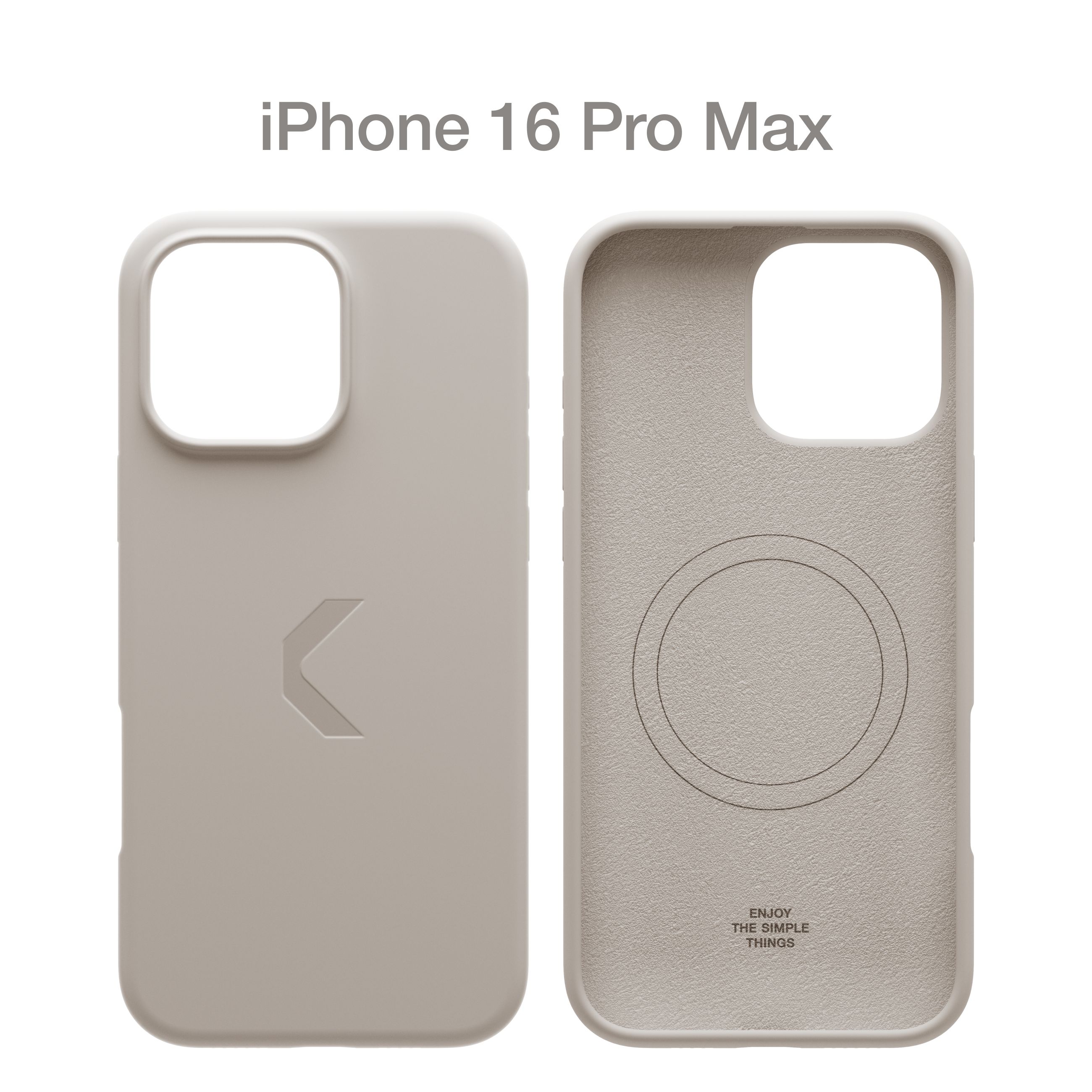 СиликоновыйчехолCOMMOShieldCaseдляAppleiPhone16ProMaxсподдержкойбеспроводнойзарядки,Linen