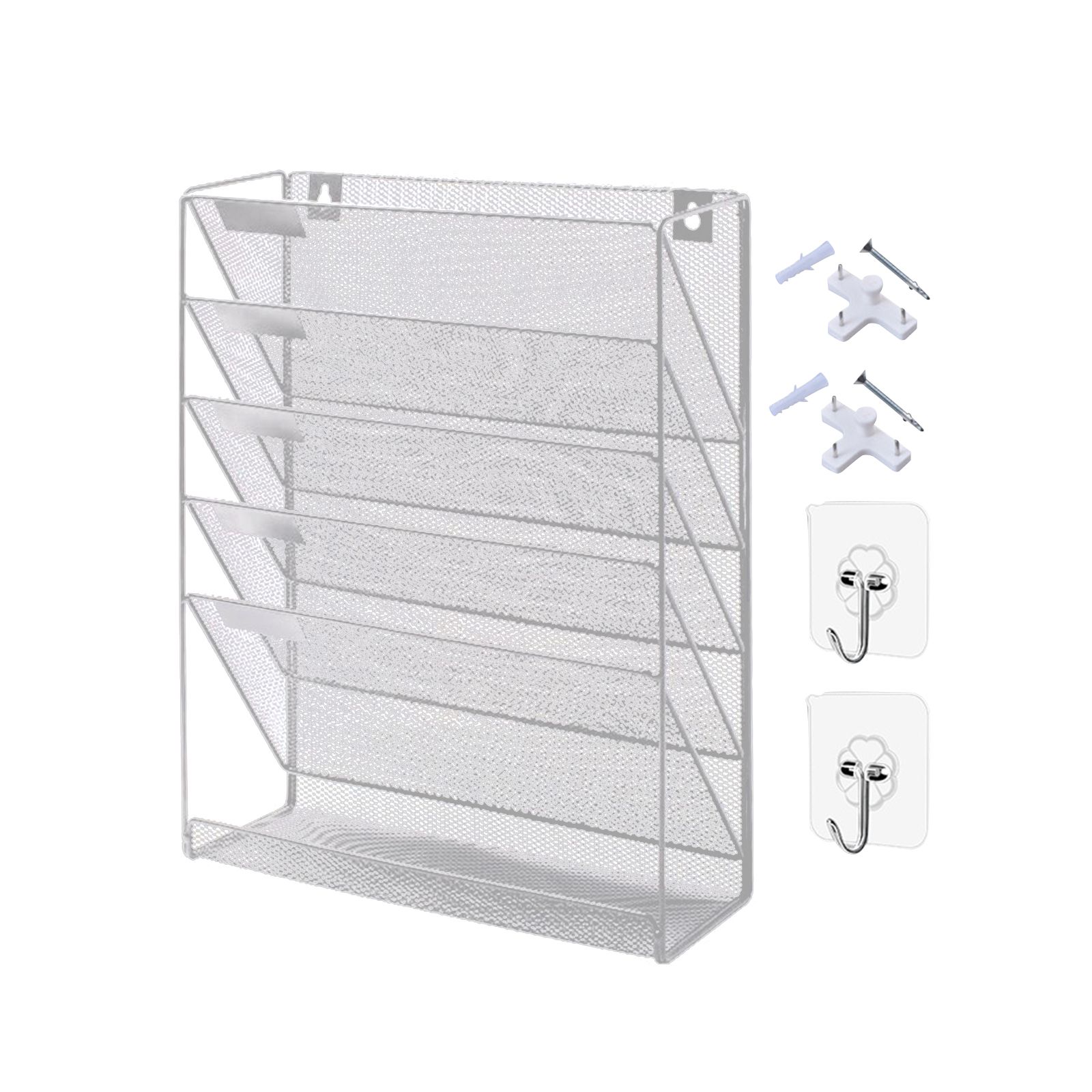 Металлический органайзер настенный для канцелярии и документов/косметики и мелочей 32cmx10.7cmx40cm