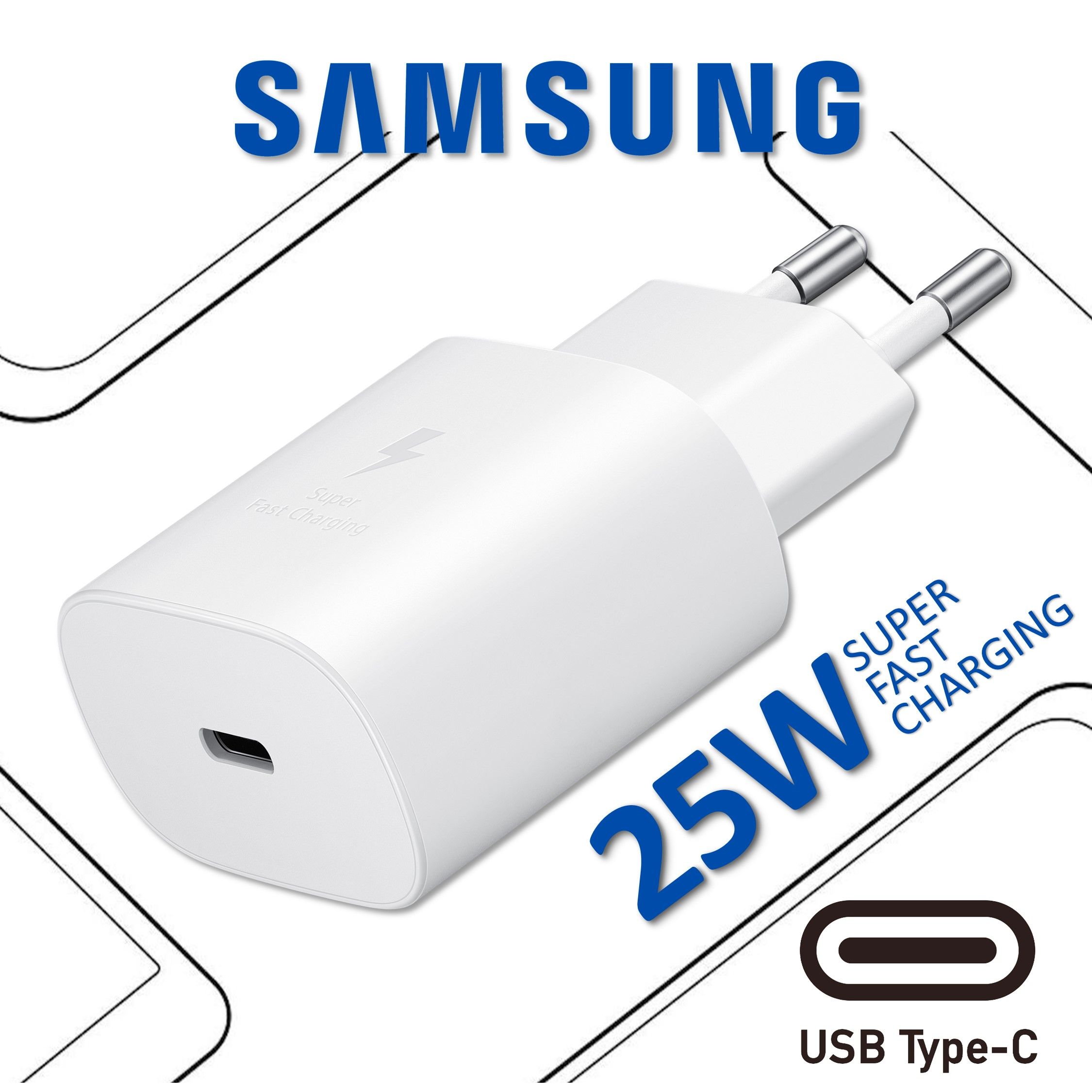 Блок питания, сетевой адаптер Samsung EP-TA800 25W PD Power Adapter USB-C, белый