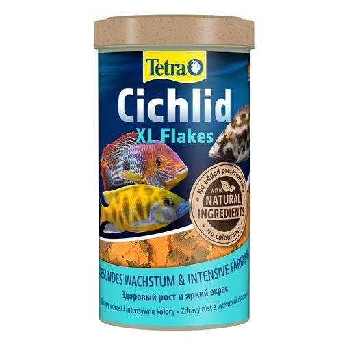 Корм для рыб Tetra Cichlid XL Flakes 500мл крупные хлопья