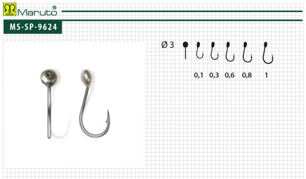 Мормышка Spider спец. 9624 3 мм №0,1