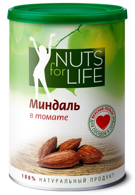 Миндаль Nuts for Life в томате, 200г