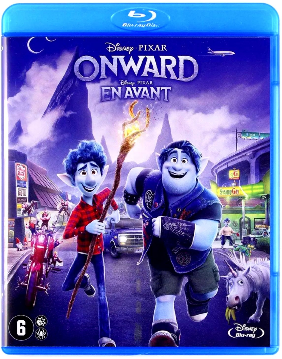 Disney Pixar. Вперёд. Blu-ray. Мультфильм 2020 года. Комедия, семейный, приключения, фантастика, боевик.