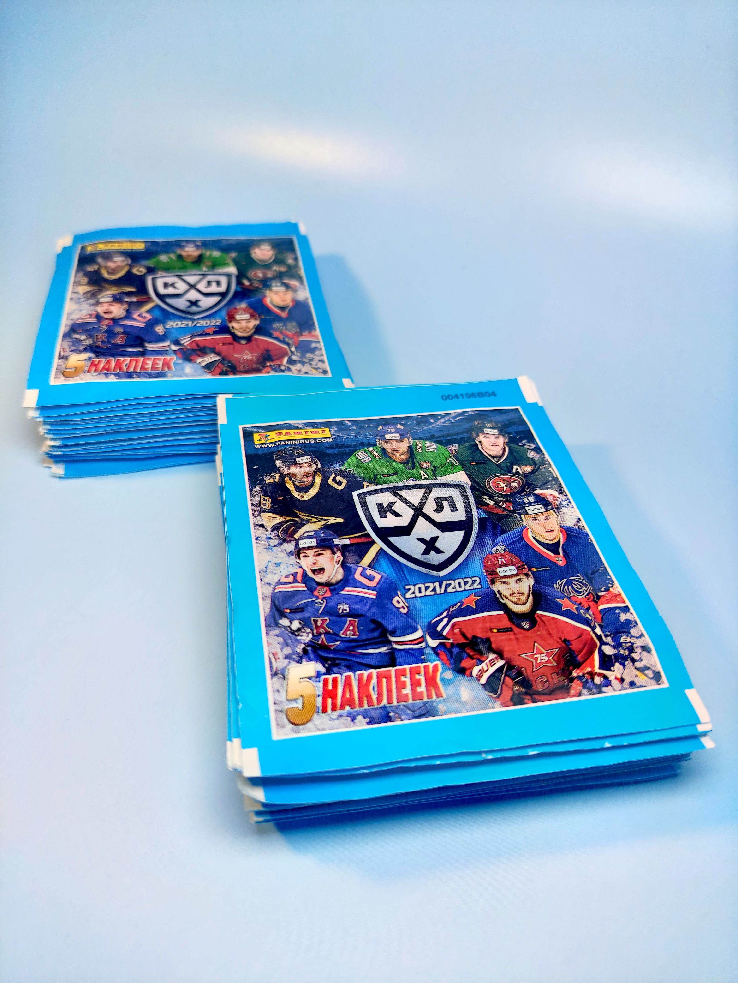 15 пакетиков наклейки panini КХЛ 2021-2022