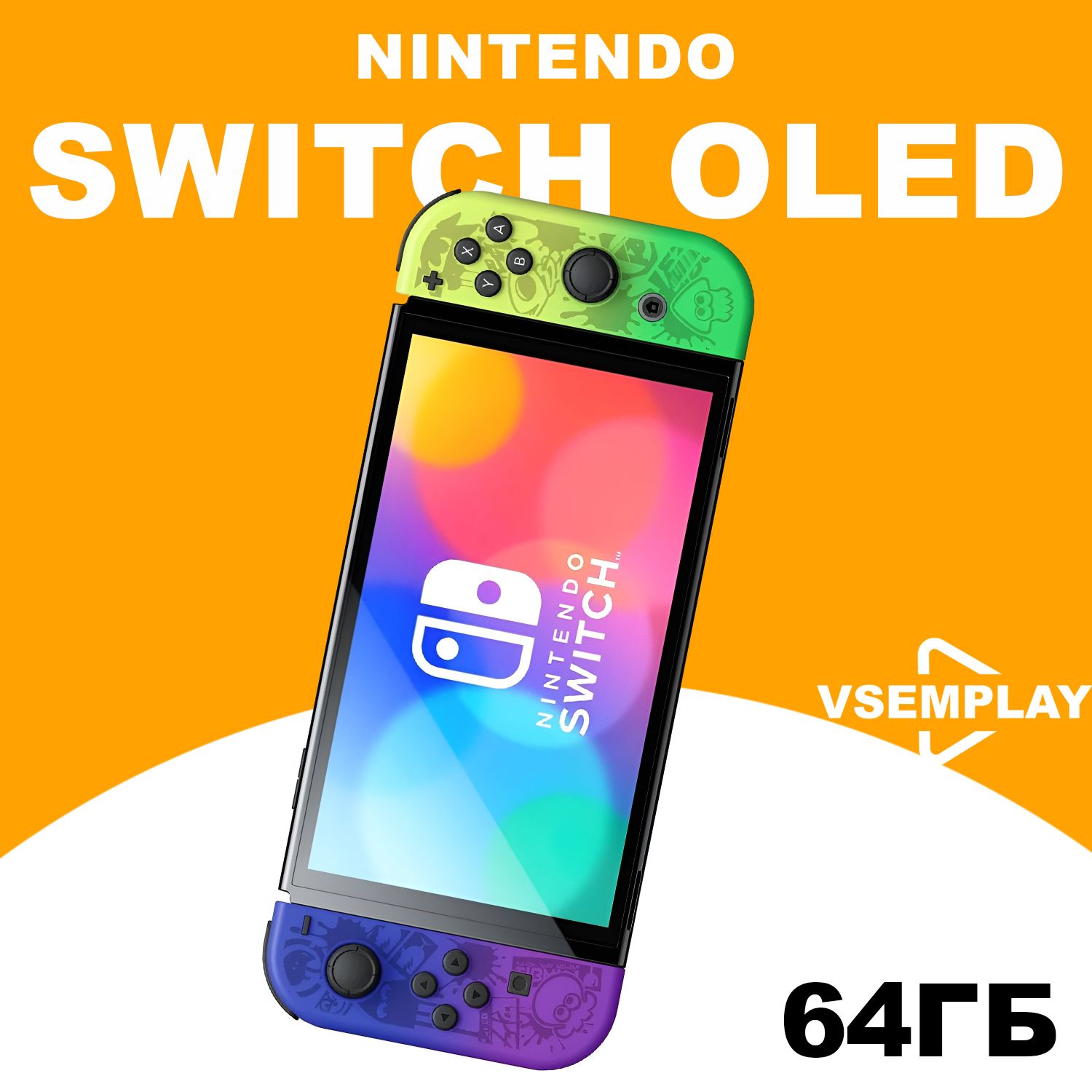 Игровая приставка Nintendo Switch OLED Splatoon