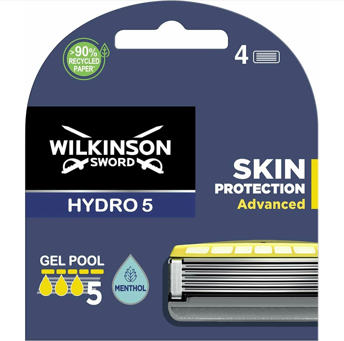 Сменные кассеты Wilkinson Sword Hydro 5 Skin Protection Advanced, 4 шт.