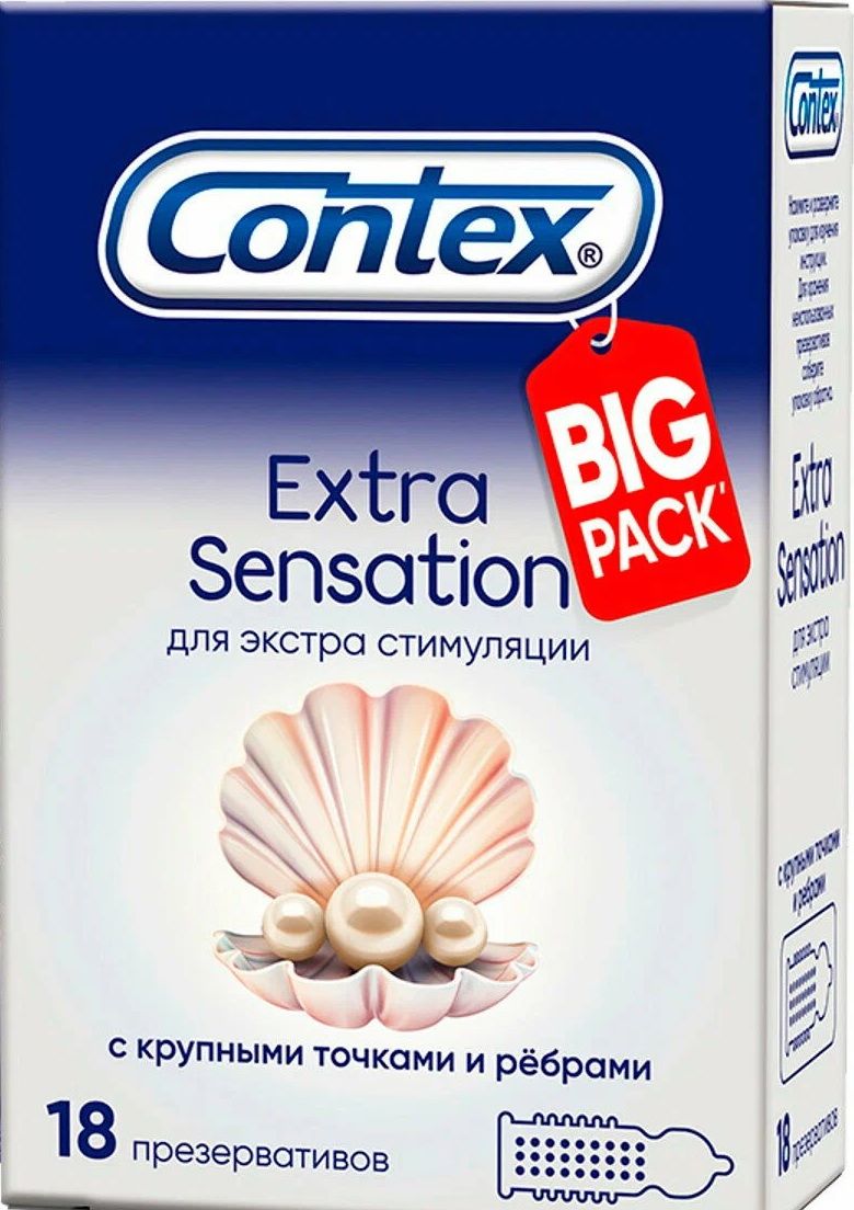 Презервативы Contex Extra Sensation, 18 шт.